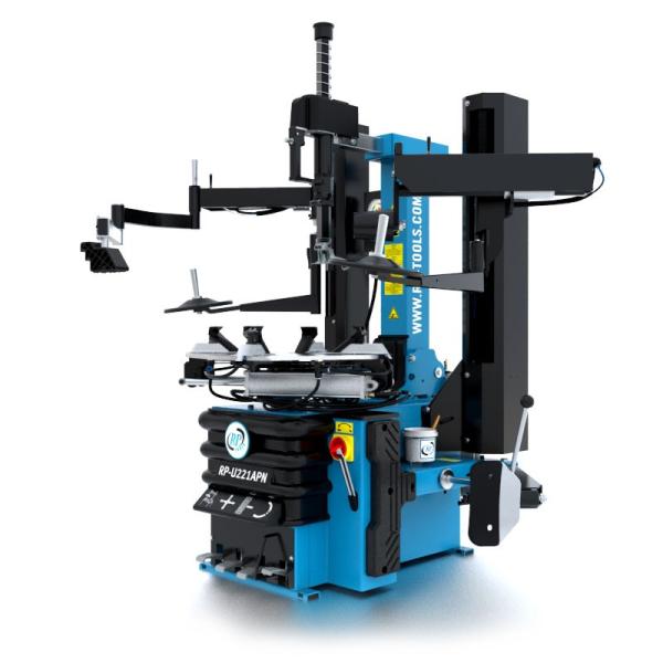 Reifen-Montiermaschine PKW vollautomatisch 400 V (2 Stufen) 10-24 Zoll mit pneumatisch kippbarer Säule + Air-Shock + Hilfsarme HA70LR ohne Zubehör RP-R-U221APN-400V2S-HA70-SET